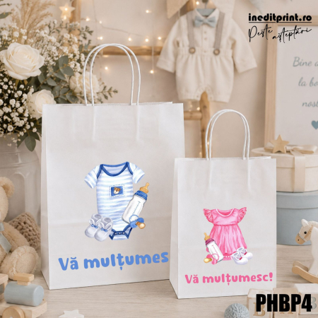 Punga din hartie pentru botez personalizata PHBP4 [1]