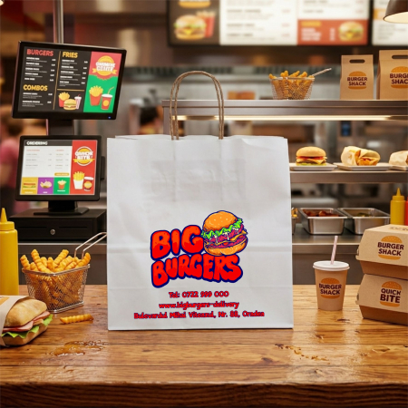 Cadouri Corporate - Punga din hartie pentru firme personalizata PHFP1