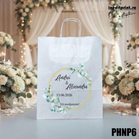 Punga din hartie pentru nunta personalizata PHNP6 [1]