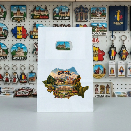 Suveniruri Romania - Punga din hartie Romania SVR134