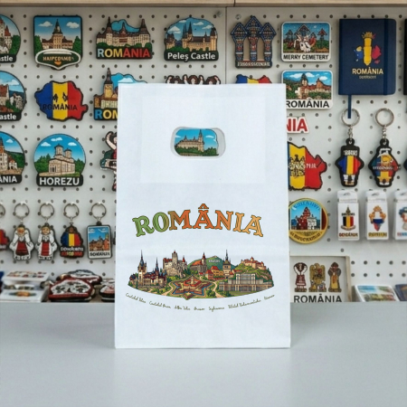 Suveniruri Romania - Punga din hartie Romania SVR135