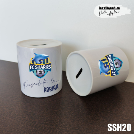 FC Sharks - Pusculita personalizata F.C. Sharks SSH20