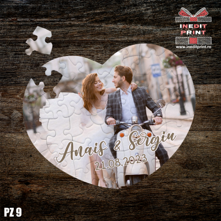 Puzzle - Puzzle personalizat Nuntă PZ9