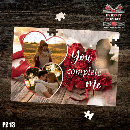 Puzzle - Puzzle personalizat You complete me PZ13