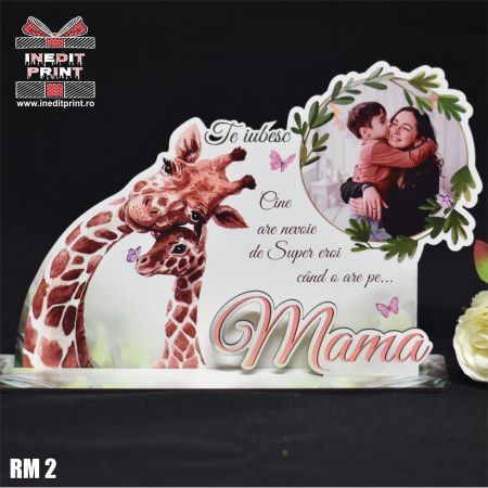 Rame foto personalizate - Ramă foto personalizată ”Te iubesc mama” RM2