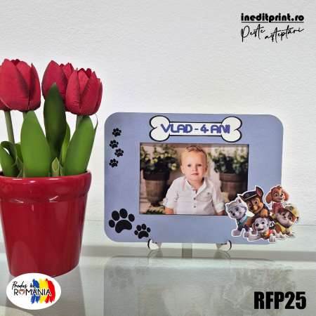 Evenimente - Ramă foto personalizată Patrula Cățelușilor RFP25