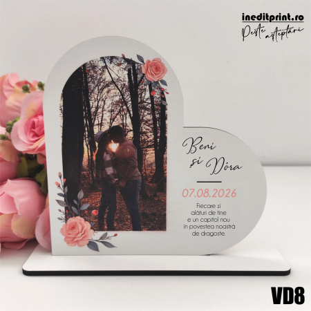Evenimente - Rama foto personalizata Inima VD8