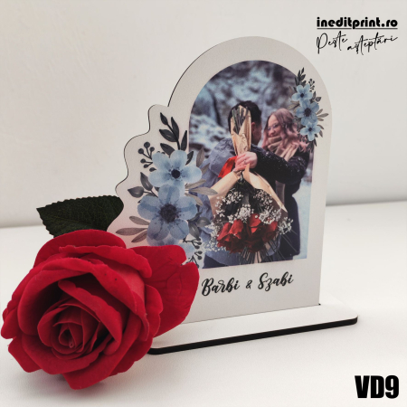 Rama foto personalizata Flori albastre VD9 [1]