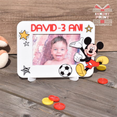Evenimente - Ramă foto personalizată Mickey Mouse RFP2