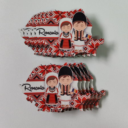 Suveniruri Romania - Set 10 Magneti de frigider Romania SVR83