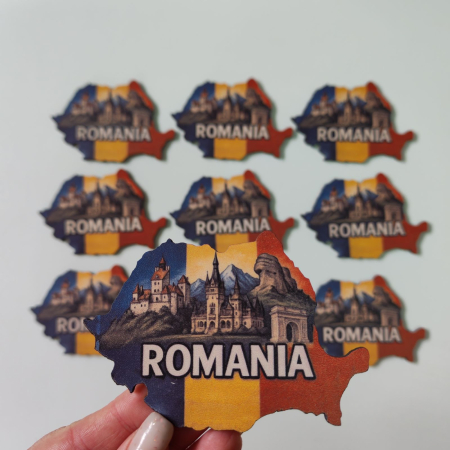 Suveniruri Romania - Set 10 Magneti de frigider Romania SVR87