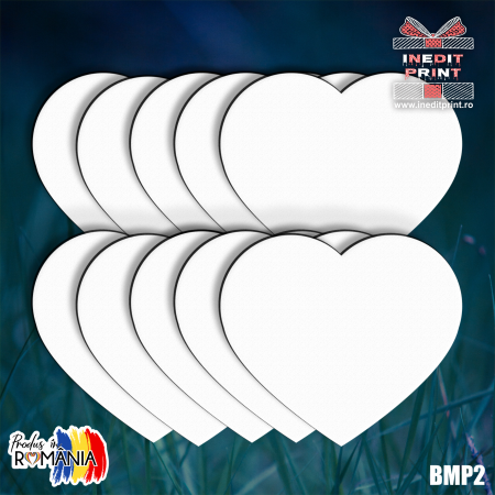 Blank-uri - Set blank forma inima BMP2 (10 buc)