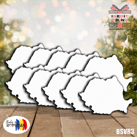 Blank-uri - Set blank harta Romaniei BSVR3 (10 buc)