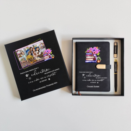 Pachete Cadou - Set Cadou Sijia Negru Personalizat GPK31
