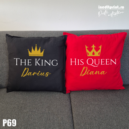 Perne - Set Perne personalizate King and Queen - P69