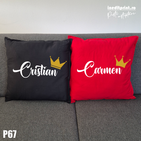 Perne - Set Perne Personalizabile Rege si Regina - P67