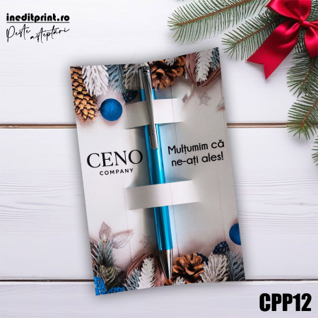 Set Pix + Cartonas personalizat Craciun Firme CPP12