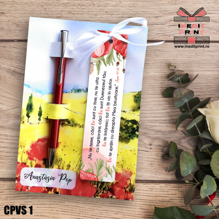 Instrumente de scris - Set Pix + Cartonas + Semn de carte Maci CPVS1