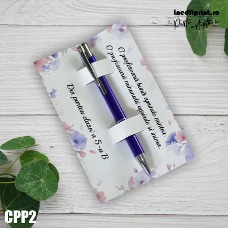 Instrumente de scris - Set Pix + Cartonas personalizat profesori CPP2
