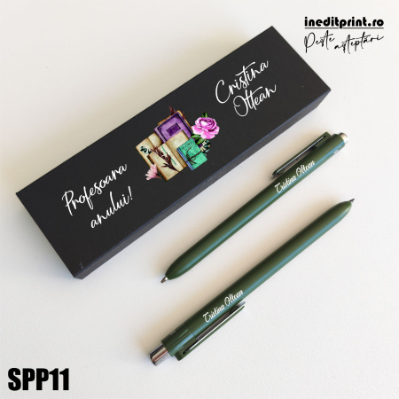Absolvire - Set pixuri in cutie personalizata - profesori SPP11