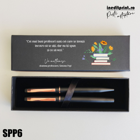 Absolvire - Set pixuri in cutie personalizata - profesori SPP6