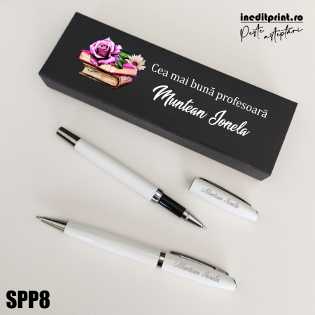 Absolvire - Set pixuri in cutie personalizata - profesori SPP8