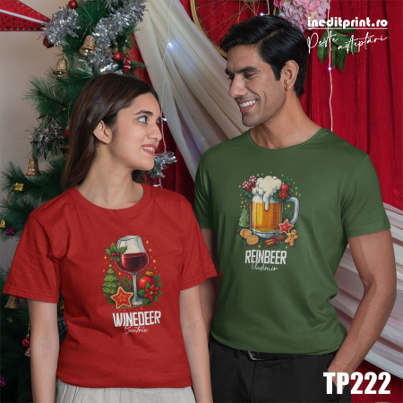 Tricouri - Set tricouri de craciun personalizat TP222