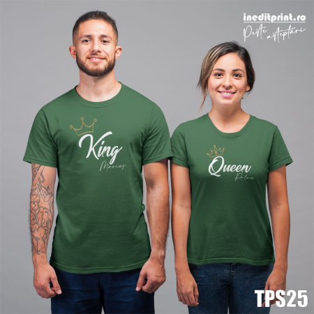 Valentines Day - Set tricouri KING - QUEEN TPS25