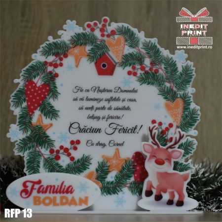 Decoratiune Craciun personalizata REINDEER RFP13 [1]