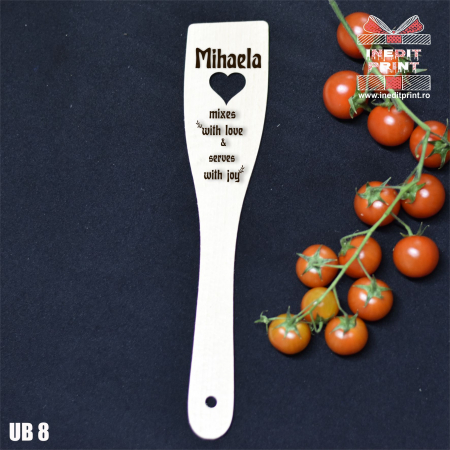 Cadouri - Spatulă cu inimă  personalizată  With love UB8