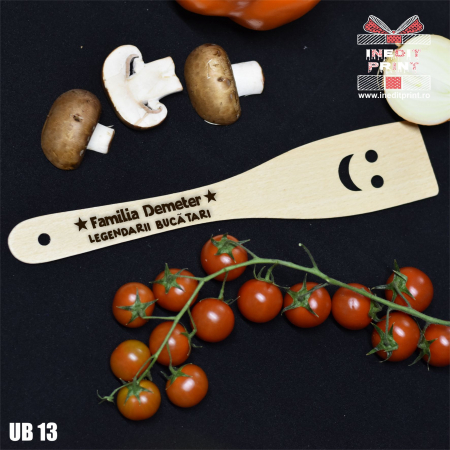Cadouri - Spatulă cu zâmbet personalizată Legendarii Bucătari UB13