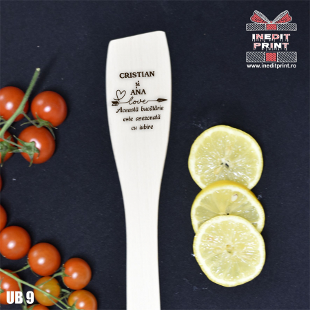 Cadouri - Spatulă dreaptă personalizată Iubire UB9