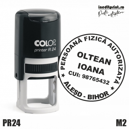 Cu personalizare - Stampila Printer R24 Persoana Fizica Autorizata