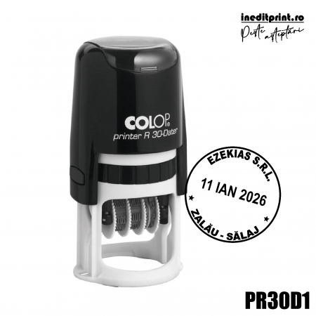 Cu personalizare - Stampila Printer R30 Dater Personalizata