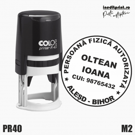 Cu personalizare - Stampila Printer R40 Persoana Fizica Autorizata