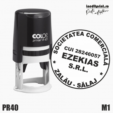 Cu personalizare - Stampila Printer R40 Societate Comerciala