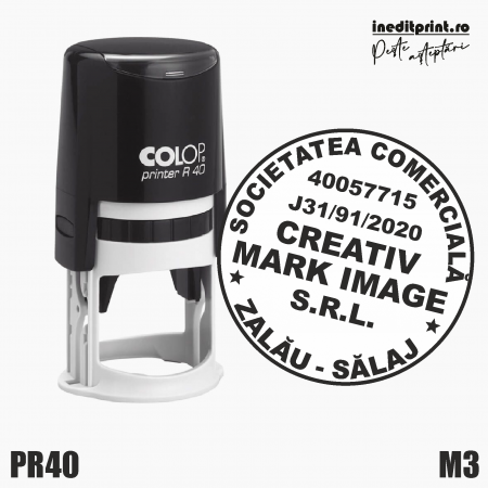 Cu personalizare - Stampila Printer R40 SRL