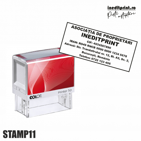 Stampila Printer STAMP11 - Asociatii de Proprietari