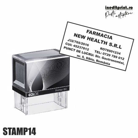 Cu personalizare - Stampila Printer STAMP14 - Farmacii