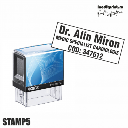 Cu personalizare - Stampila Printer STAMP5 - Medic