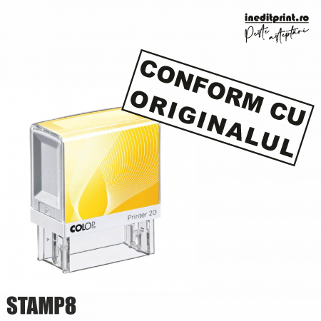 Cu personalizare - Stampila Printer STAMP8 - Conform cu Originalul