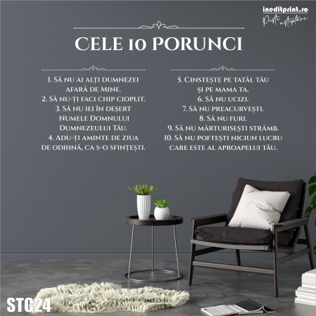 Sticker Cele 10 Porunci STC24