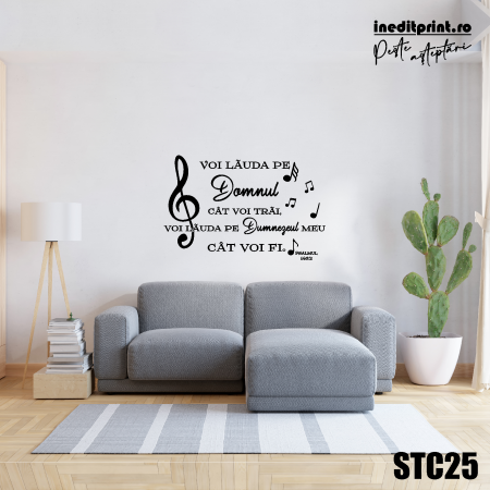 Stickere decorative - Sticker Psalmul 146:2 STC25
