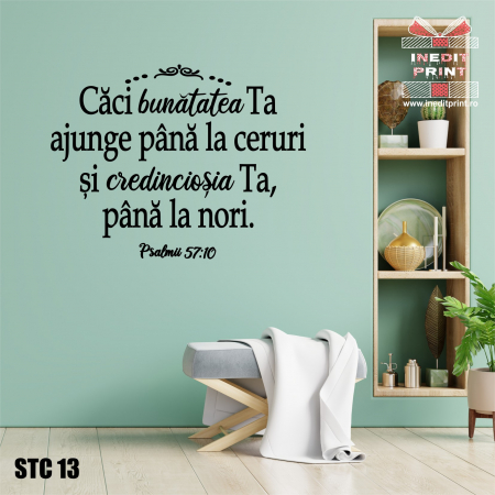 Sticker Psalmii 57:10 STC13
