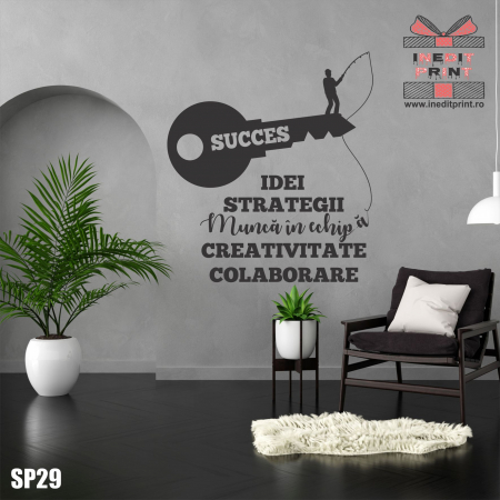 Stickere decorative - Sticker Cheia spre succes SP29
