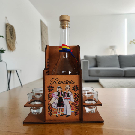 Suport Sticla cu pahare Romania SVR108