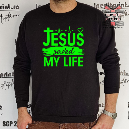 Sweatshirt Jesus saved my life SCP2 [1]