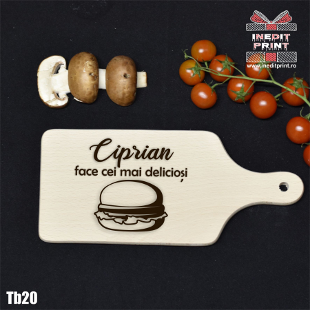 Cadouri - Tocător personalizat Burger TB20