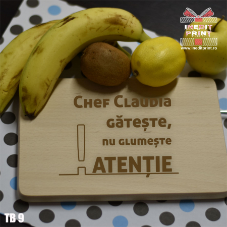 Cadouri - Tocător personalizat Chef TB9
