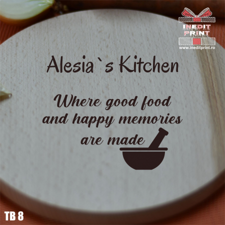 Tocător personalizat cu mâner Happy memories TB8 [2]